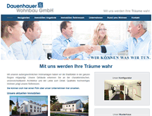 Tablet Screenshot of dauenhauer-wohnbau.de